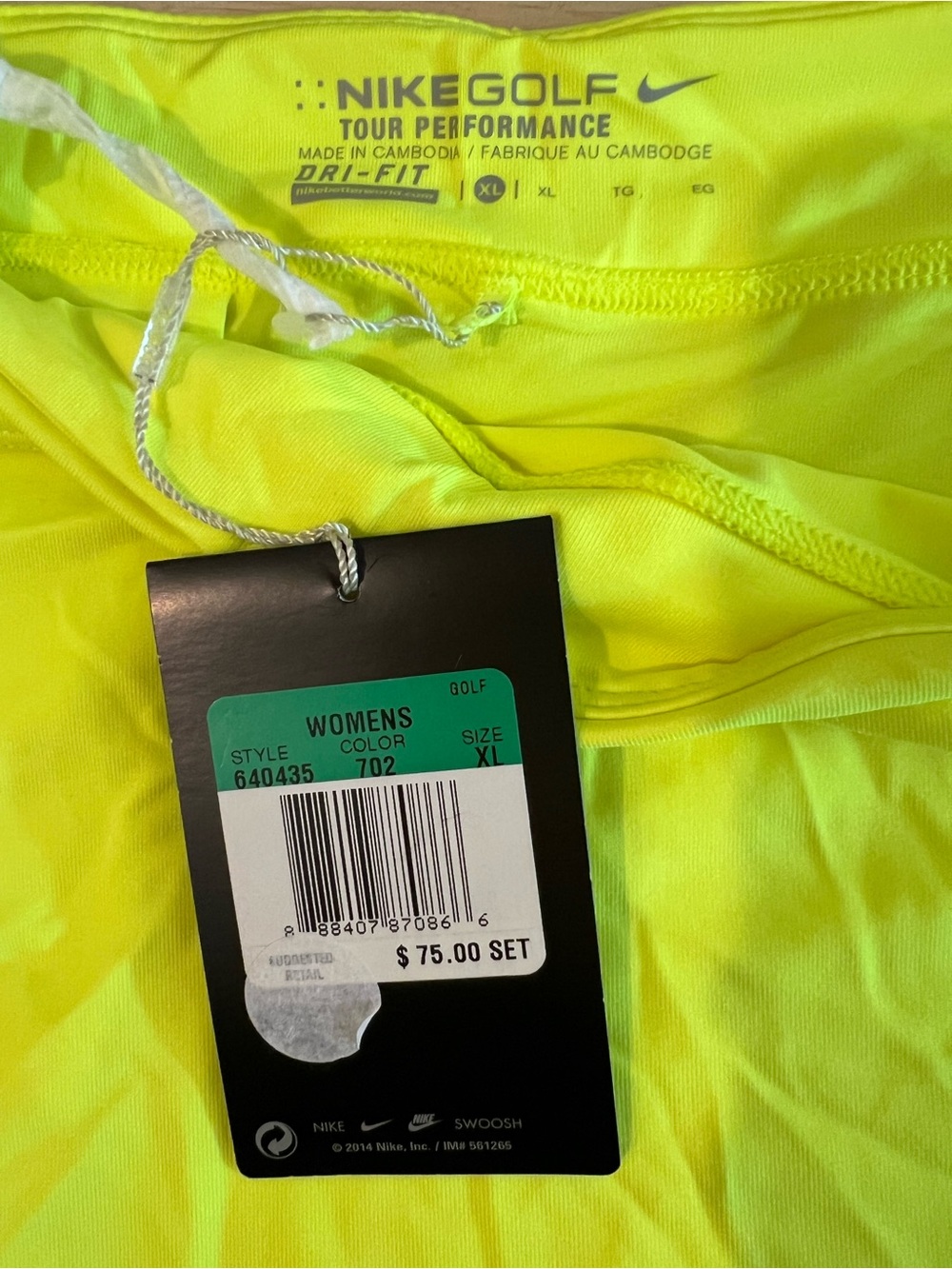 Nike Women's Tour Performance Dri-fit Golf Skirt & Short set, Size XL 640435 NWT - Picture 4 of 7